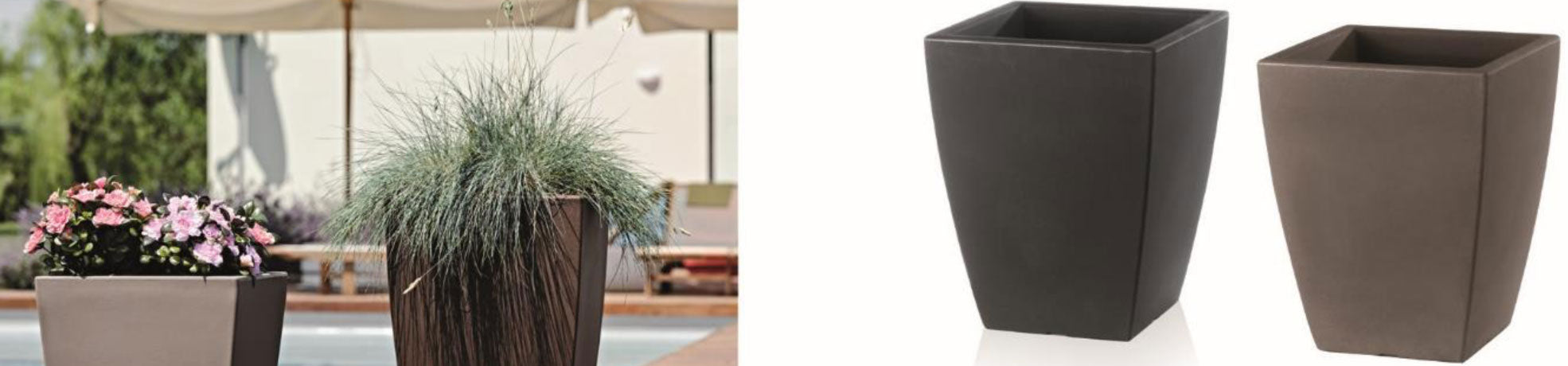 Vasi Teraplast, per interni ed esterni