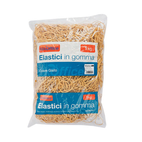 NIKOFFICE - Elastici in gomma busta da 1 kg ø 25 mm - 06NIK016/1