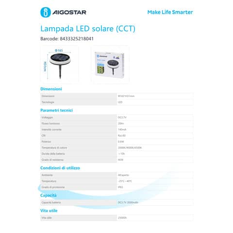 aigostar-faretto-segnapassi-led-esterno-pannello-solare-sensore-crepuscolare-luce-variabile-b10201aq4