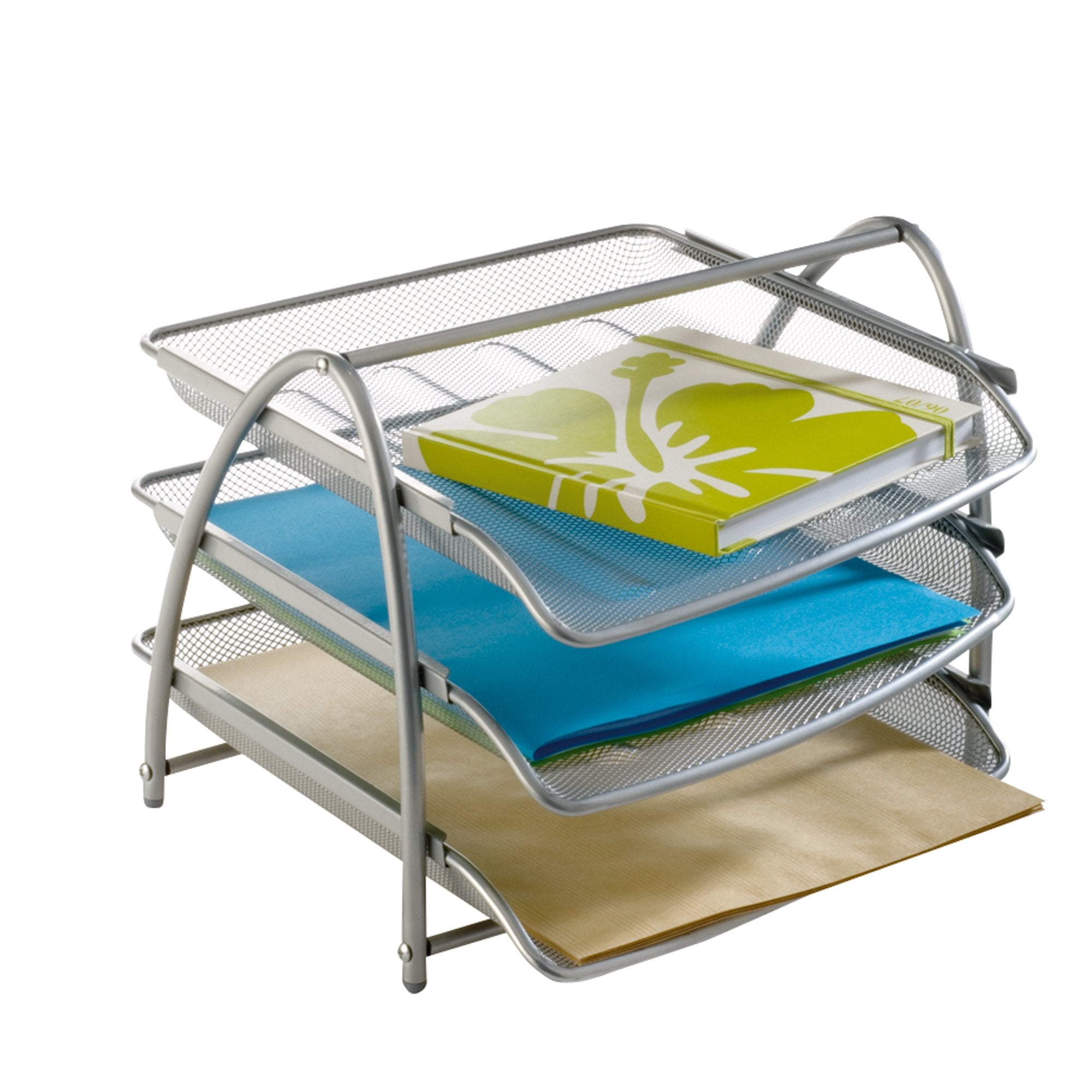 alba-vaschetta-portacorrispondenza-3-ripiani-mesh-rete-metallica-argento