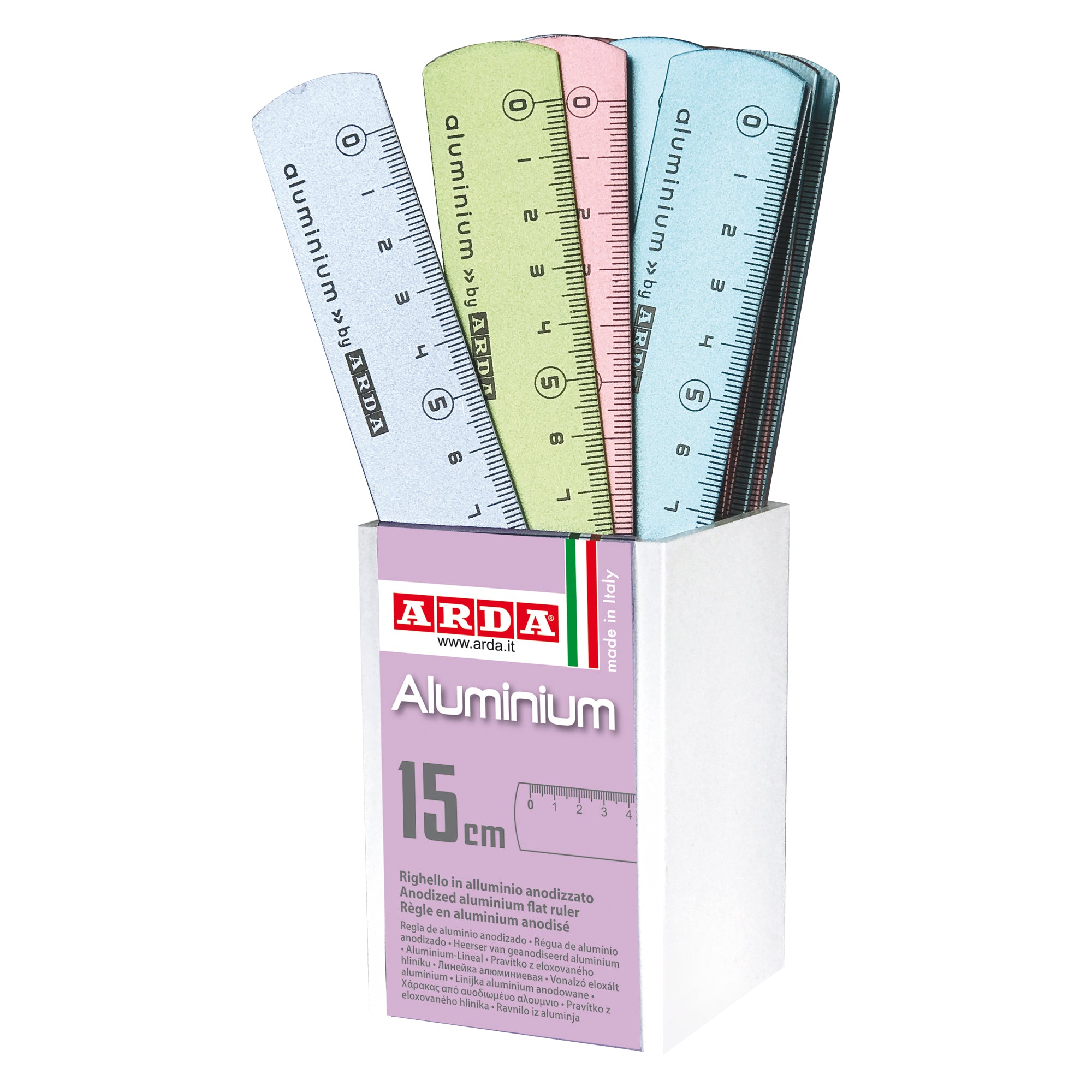 arda-barattolo-24-righelli-15cm-alluminio-frost-color