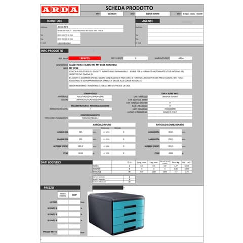 arda-cassettiera-4-cassetti-45mm-mydesk-turchese