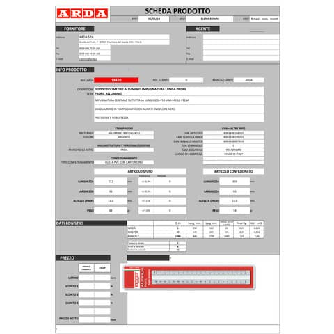 arda-doppio-decimetro-linea-profil-alluminio-20-cm-18420
