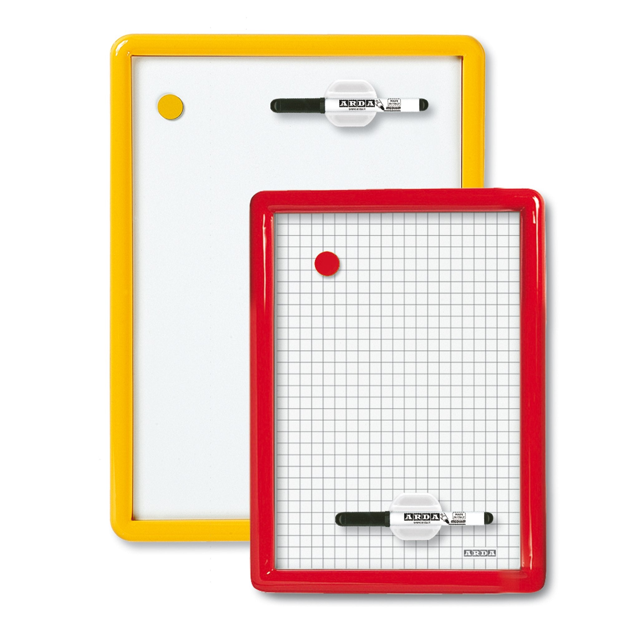 arda-lavagna-magnetica-26x36cm-quadrettata-cornice-col-assort-