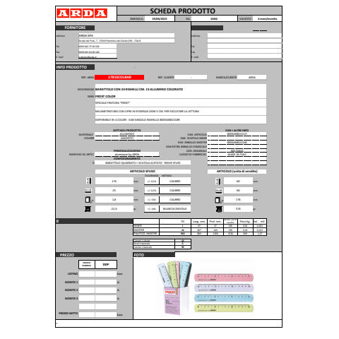 arda-righelli-alluminio-15-cm-colori-assortiti-conf-24-pz-17815colbar