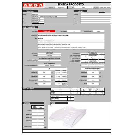 arda-vaschetta-portacorrispondenza-sunrise-classic-a4-conf-10-trasparente-tr75510cr