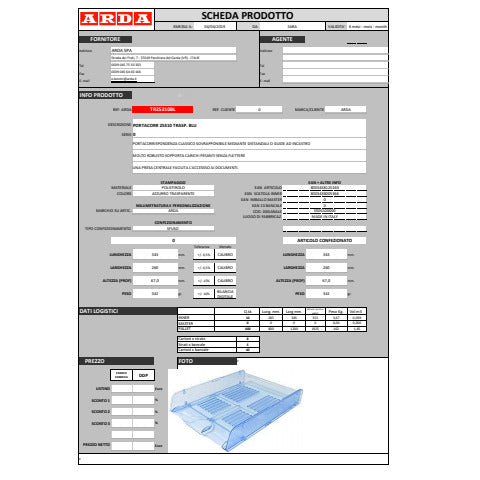 arda-vaschette-portacorrispondenza-azzurro-trasparente-classic-a4-conf-10-tr25310bl