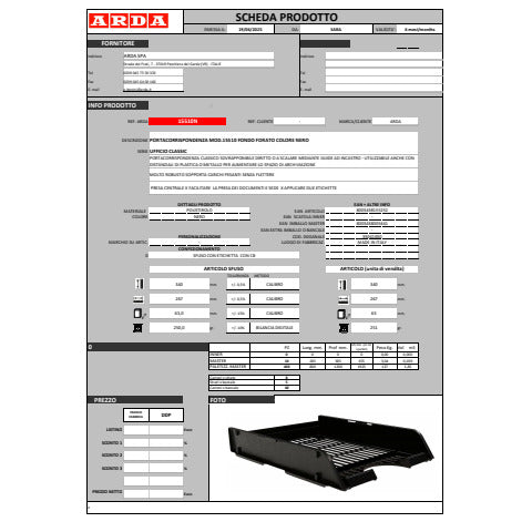 arda-vaschette-portacorrispondenza-nero-opaco-classic-a4-conf-10-15510n