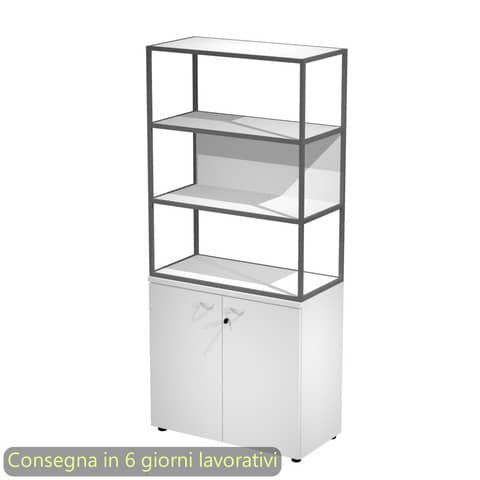 artexport-armadio-bianco-ante-bianche-libreria-media-metallica-antracite-ripiani-bianchi-90x46xh-204-cm-blade