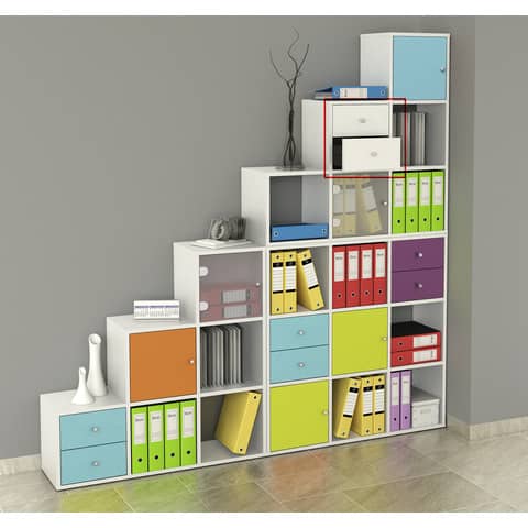 artexport-cassettiera-2cass-bianco-libreria-rainbow
