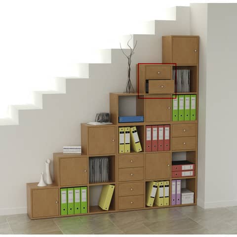 artexport-cassettiera-2cass-noce-chiaro-libreria-rainbow