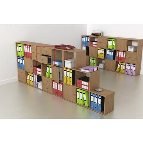 artexport-cassettiera-2cass-noce-chiaro-libreria-rainbow