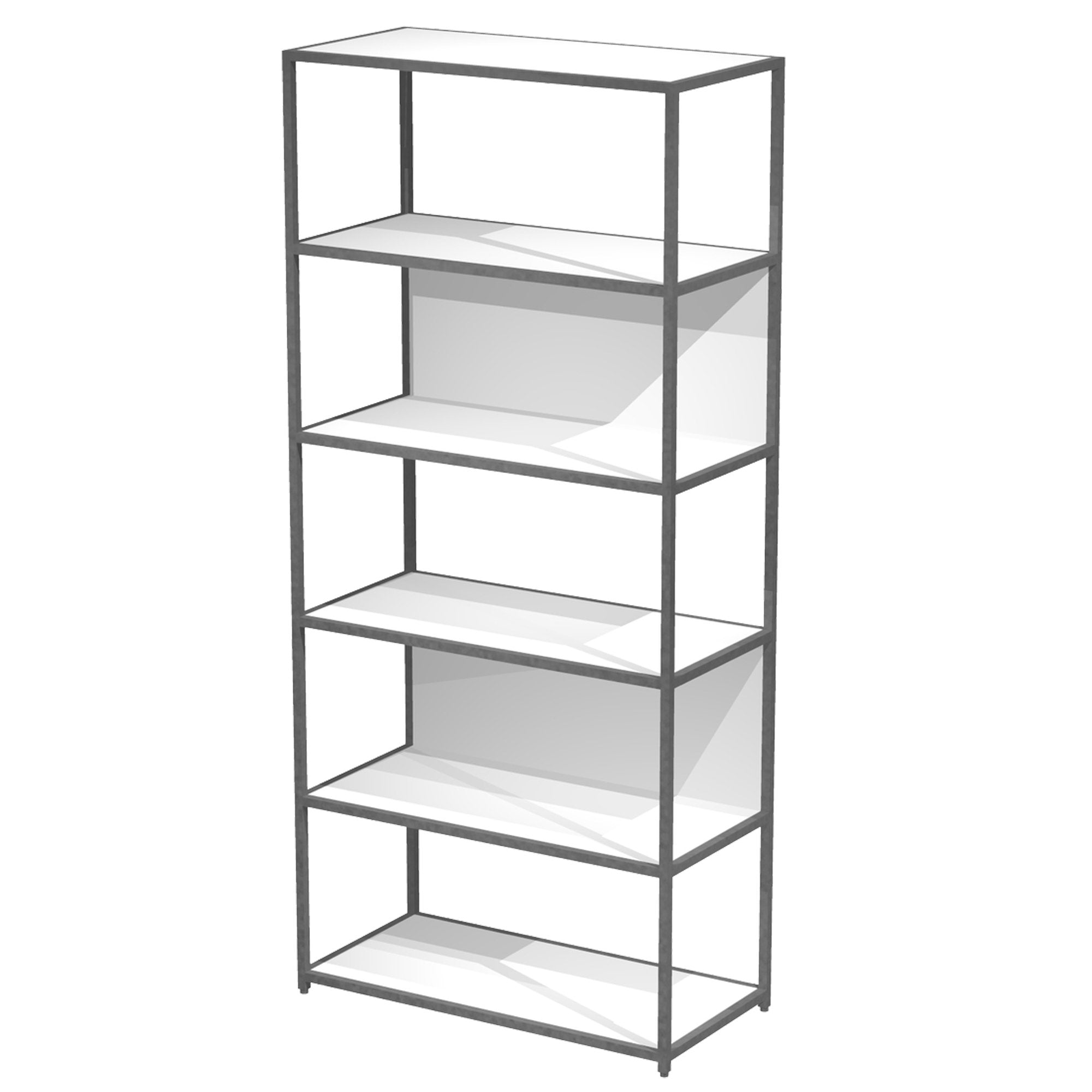 artexport-libreria-6-ripiani-90x44h200cm-struttura-metal-antrac-bianco-modular