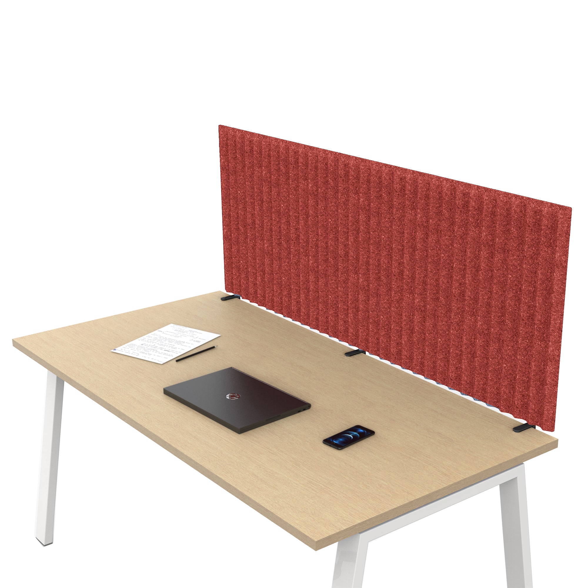 artexport-pannello-acustico-scrivania-l115xh40cm-c-morsetti-neri-rosso-stripes