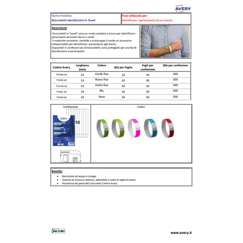 avery-braccialetti-identificativi-intyvek-resistenti-allacqua-conf-500-pz-rosso-fluo-tyvrd-50