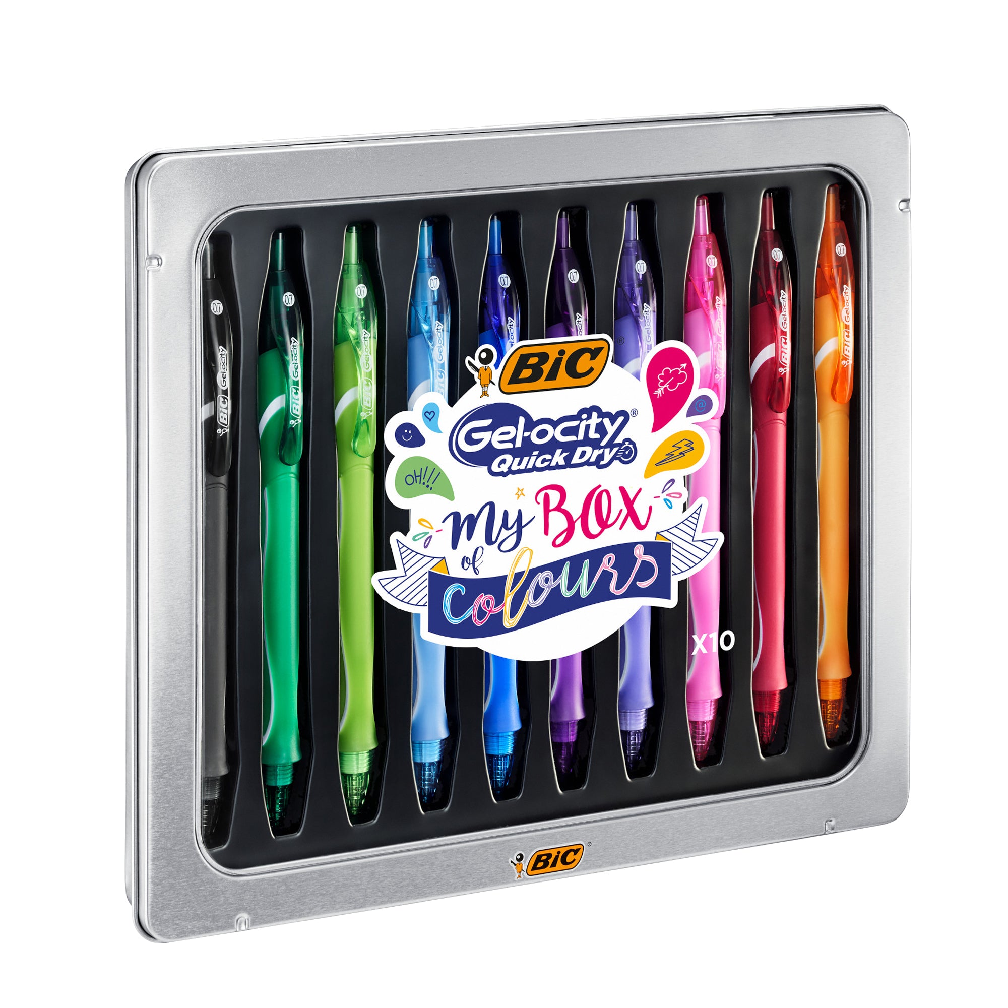 bic-astuccio-10pz-penna-gel-gelosity-quick-dry-colori-assortiti