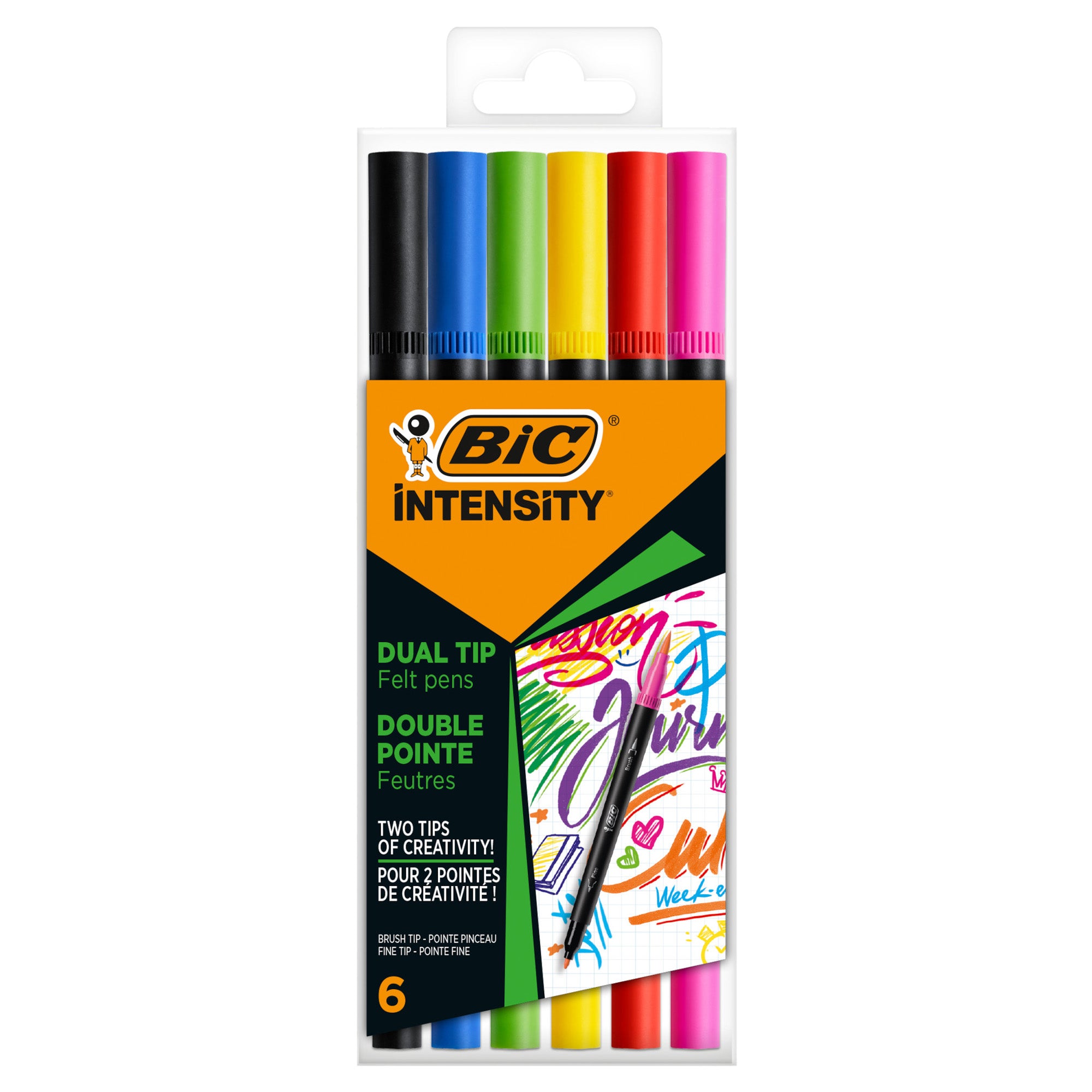 bic-astuccio-6-pennarelli-intensity-dual-tip-brush-colori-assortiti-intense