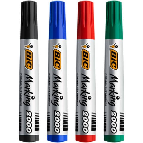 bic-marcatore-permanente-marking-2000-punta-conica-4-95-mm-assortiti-conf-4-pezzi-8209112