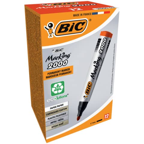 bic-marcatore-permanente-marking-2000-punta-conica-4-95-mm-rosso-8209133