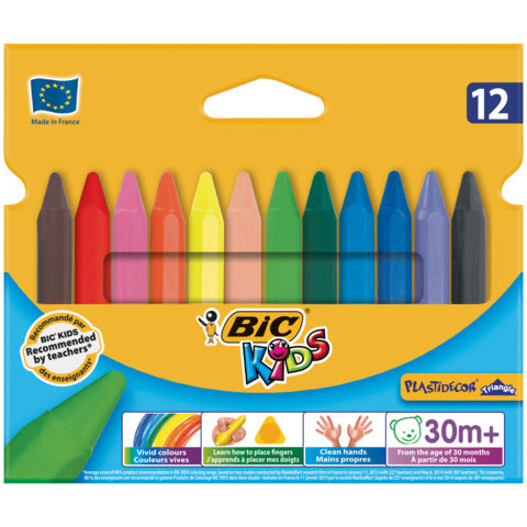 bic-pastelli-cera-kids-plastidecor-triangle-fusto-triangolare-conf-12-pezzi-assortiti-8297733