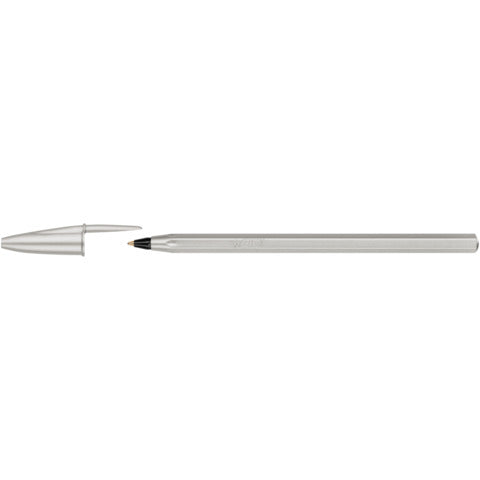 bic-penna-sfera-cappuccio-cristal-glace-punta-m-1-mm-inchiostro-nero-colore-fusto-argento-302533