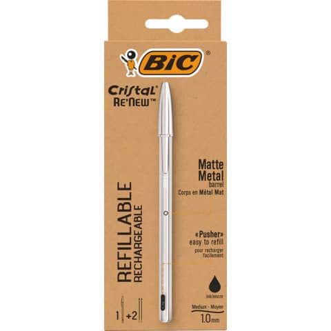 bic-penna-sfera-ricaricabile-cristal-re-new-1-mm-nero-997201
