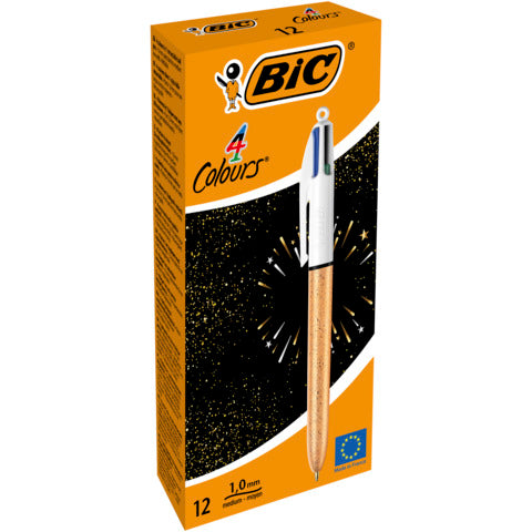 bic-penna-sfera-scatto-4-colours-shine-fusto-oro-texturizzato-assortiti-4-colori-992701
