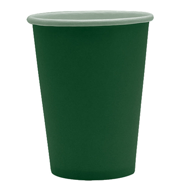 big-party-25-bicchieri-250cc-ecocolor-biodegradabile-verde-bosco