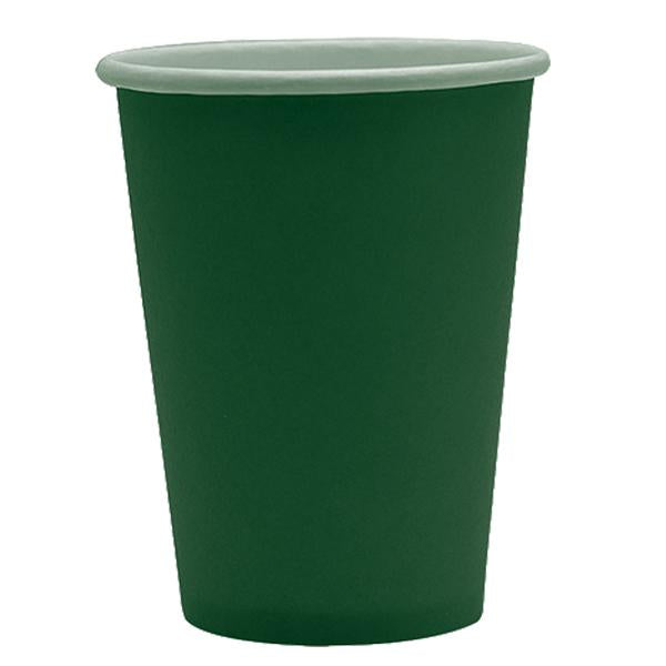 big-party-25-bicchieri-250cc-ecocolor-biodegradabile-verde-bosco