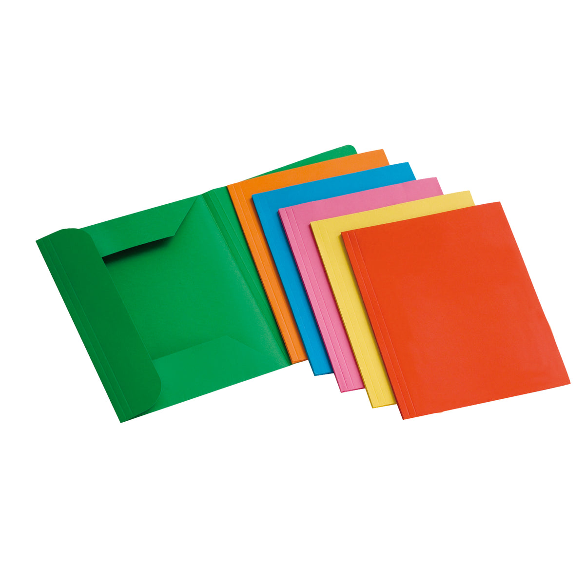 brefiocart-12-cartelline-3-lembi-200gr-25x33cm-mix-6-colori