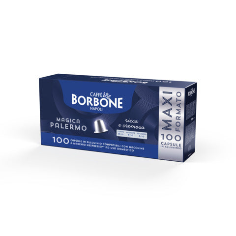caffe'-borbone-capsule-compatibili-nespresso-magica-palermo-miscela-blu-conf-100-pz-rebmagpalermo10x10n