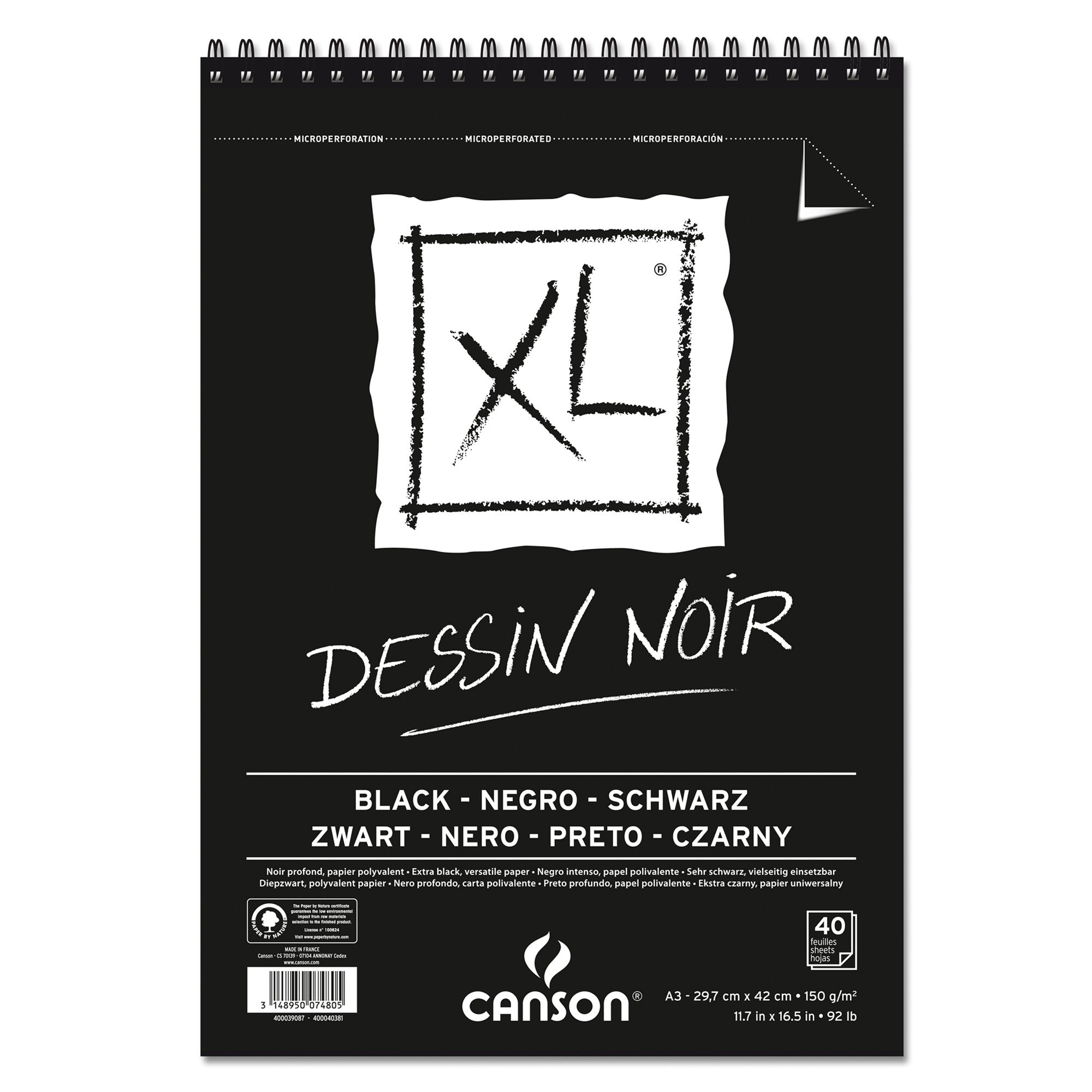 canson-album-spiralato-lato-corto-xl-black-a3-40-fg-150-gr-