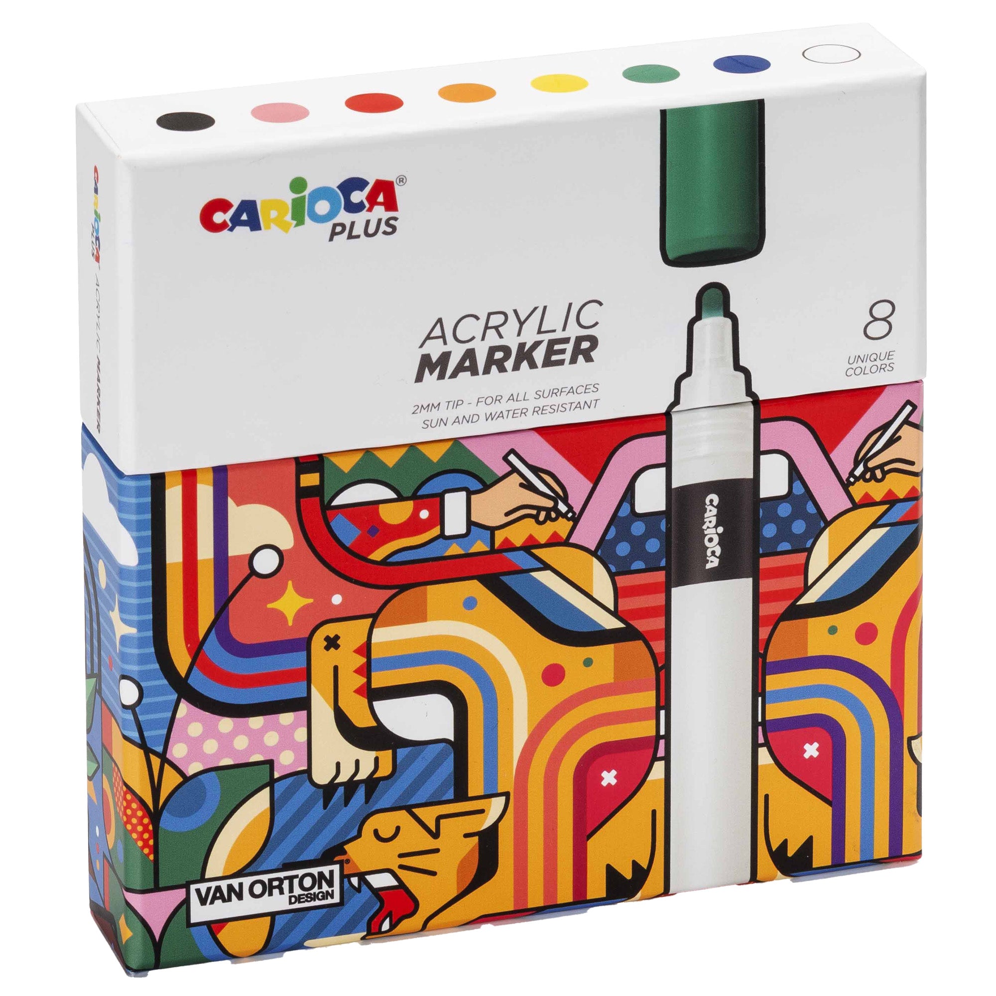 carioca-astuccio-8-marcatori-acrilici-colori-assortiti-plus