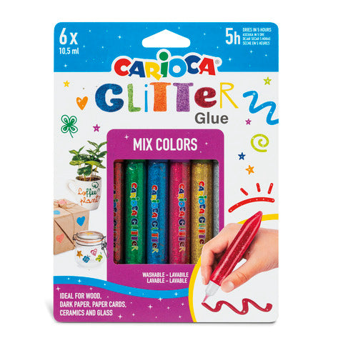carioca-colla-colorata-10-5-ml-effetto-glitter-blister-6-pezzi-colori-assortiti-mix-42112