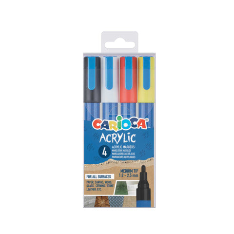 carioca-marcatore-acrilico-punta-bullet-blister-4-colori-assortiti-45278