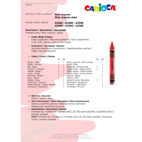 carioca-pastelli-cera-wax-crayons-punta-8-mm-conf-24-colori-assortiti-42366