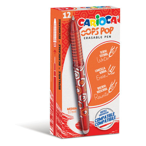 carioca-penna-cancellabile-oops-pop-punta-media-0-7-mm-conf-12-rosso-42044-03