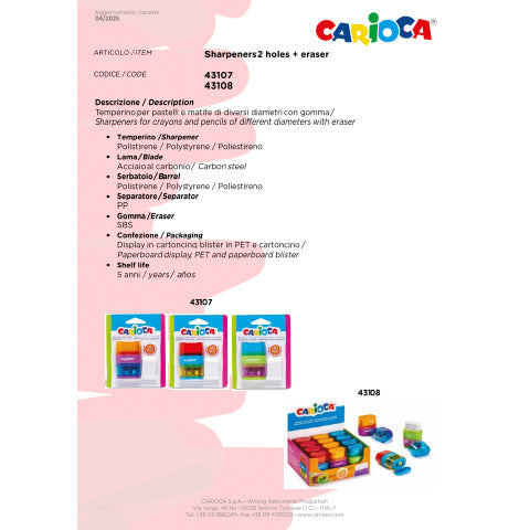 carioca-temperamatite-2-fori-serbatoio-gomma-43107