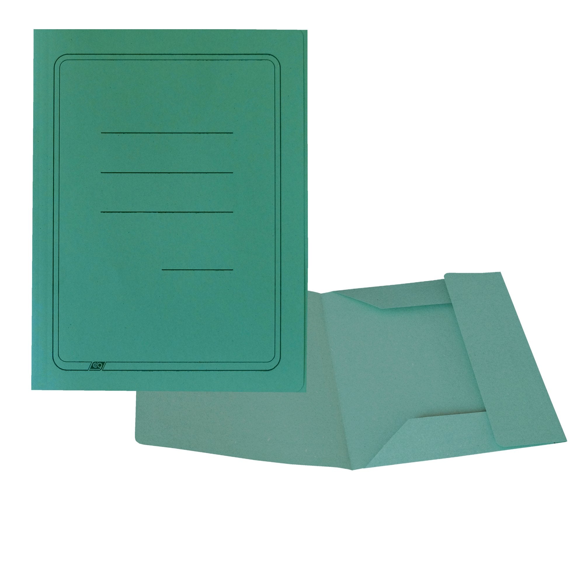 cartiere-del-garda-50-cartelline-3-lembi-verde-c-stampa-200gr