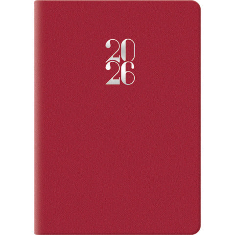 cartucciaperfetta-agenda-2026-bigiornaliera-gommato-6-6x9-9-cm-rosso-26-049100403c