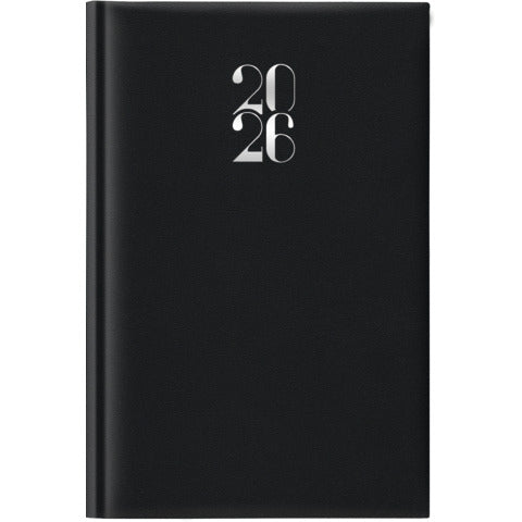 cartucciaperfetta-agenda-2026-giornaliera-gommato-11x16-5-cm-nero-26-062100406c