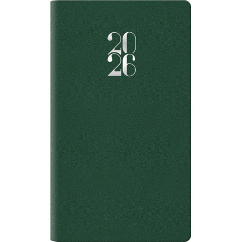 cartucciaperfetta-agenda-2026-settimanale-gommato-8x14-cm-verde-26-055200404c