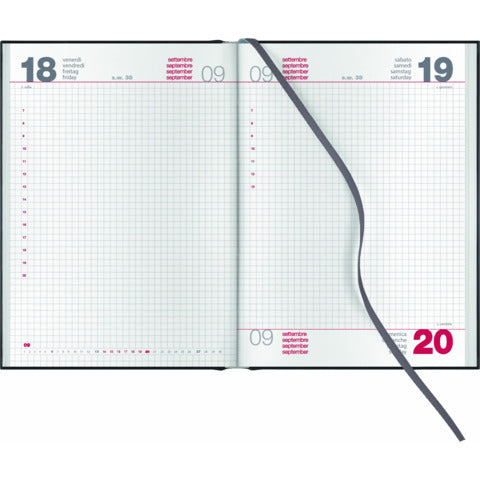 cartucciaperfetta-agenda-giornaliera-2027-egadi-quadretti-s-d-abbinati-gommata-14-5x20-5-cm-nero-27-209ft-c01