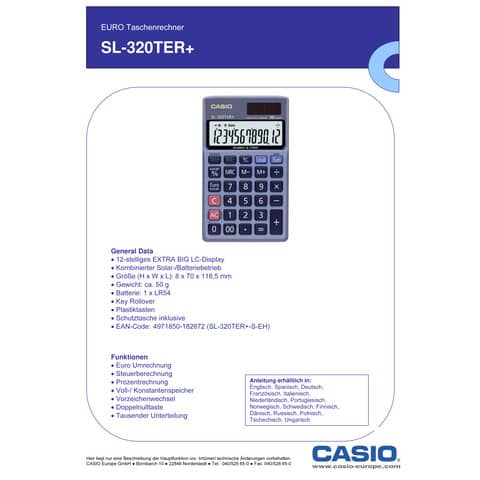 casio-calcolatrice-tascabile-12-cifre-solare-batteria-blu-scuro-sl-320ter-wa-ep