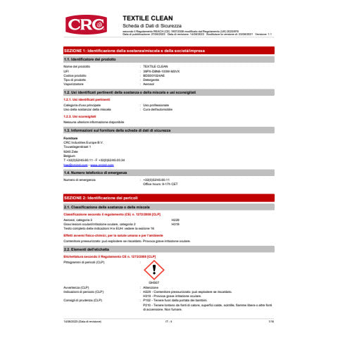 crc-schiuma-detergente-tessuti-auto-textile-clean-pro-aerosol-500-ml-c7802