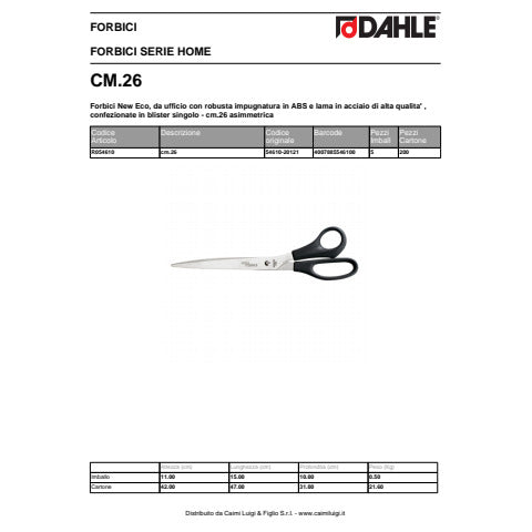 dahle-forbici-home-10-asimmetrica-nero-25-cm-r054610