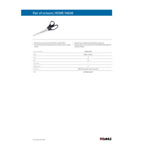 dahle-forbici-serie-home-new-eco-asimmetrica-lama-21-cm-nero-r054608