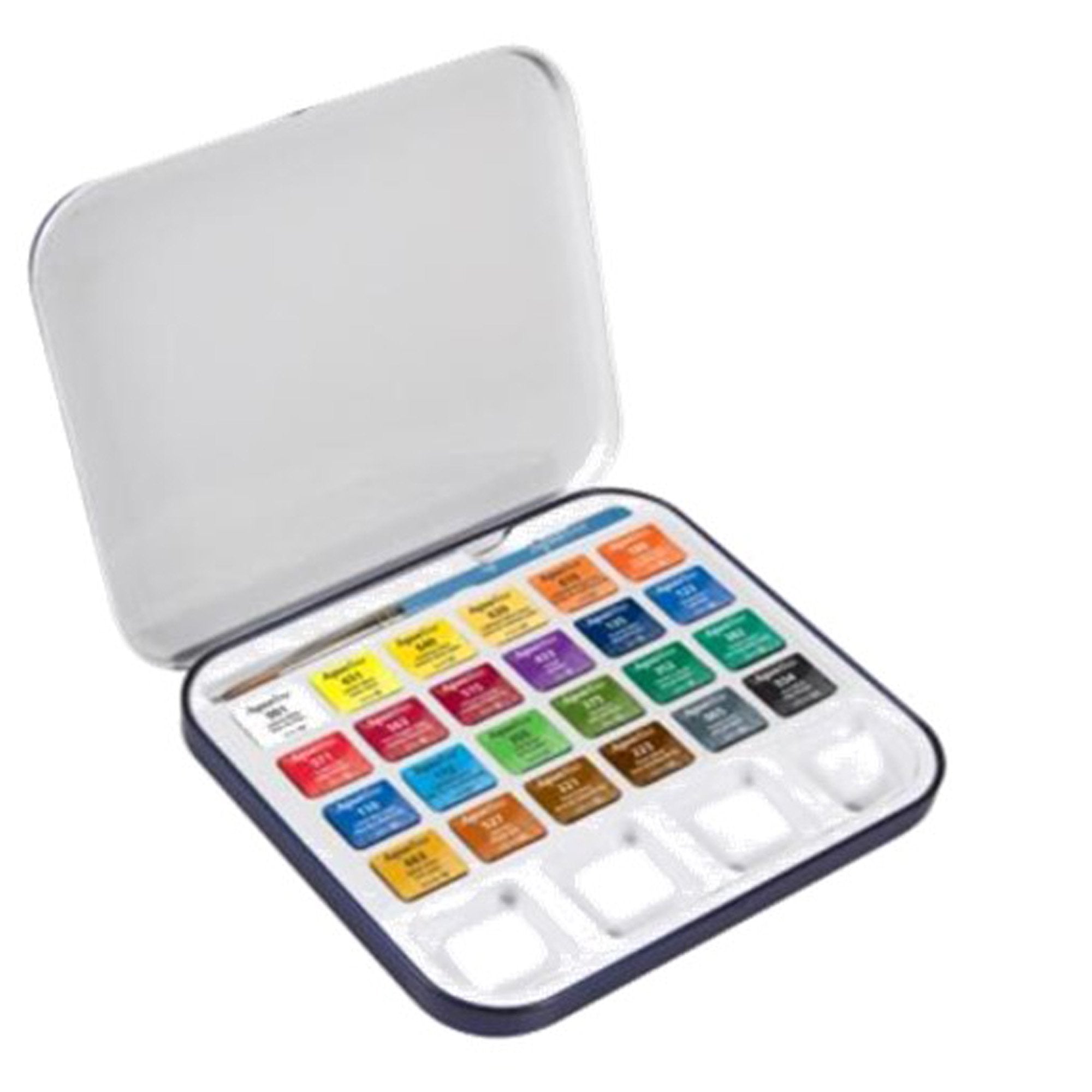 daler-rowney-acquerelli-aquafine-scatola-met-24-godet-pennellotavolozza