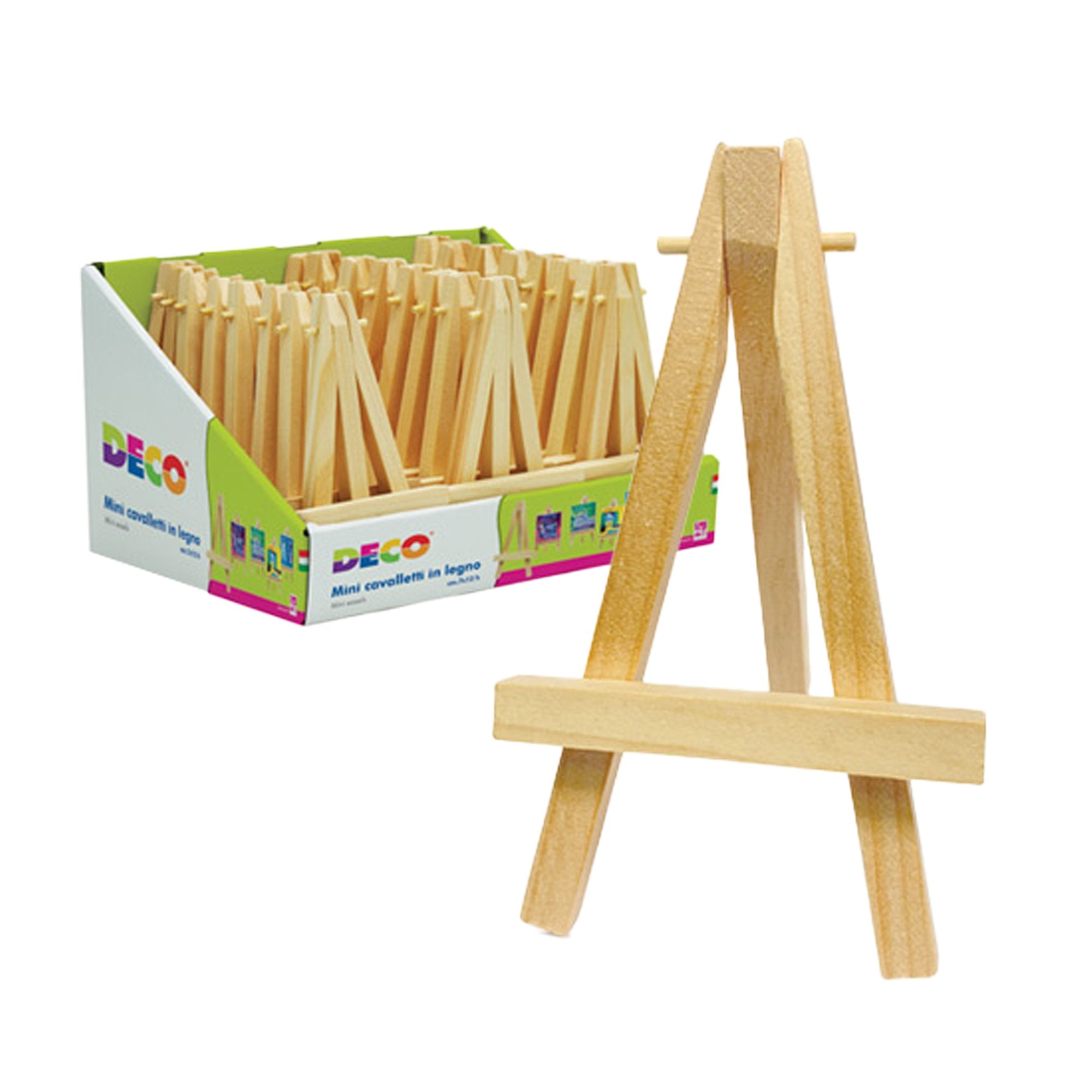 deco-display-24-pz-mini-cavalletto-legno-7cm-x-altezza-12cm