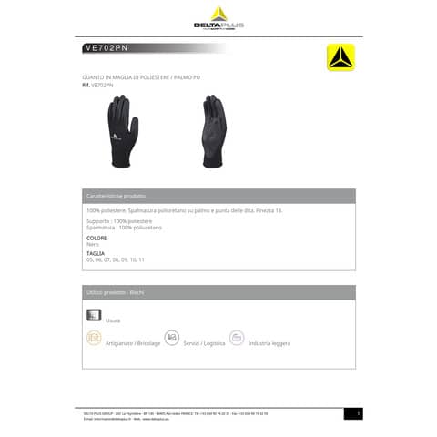 deltaplus-guanti-lavoro-maglia-poliestere-palmo-poliuretano-nero-taglia-8-conf-12-pezzi-ve702pn08